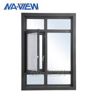 광동 NAVIEW 열 틈 두 배에 의하여 부드럽게 하는 유리제 알루미늄 여닫이 창 창 협력 업체