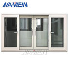 창문을 미끄러지게 하는 광동 NAVIEW 파나마 4Mm 단일 유리 하얀 알루미늄 협력 업체