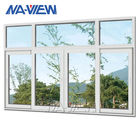 창문을 미끄러지게 하는 광동 NAVIEW 파나마 4Mm 단일 유리 하얀 알루미늄 협력 업체