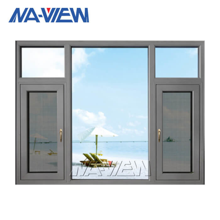 광동 NAVIEW 공장 새로운 디자인 합금 단면도 알루미늄 여닫이 창 창 협력 업체